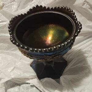 Vintage Iridescent Glass Chalice